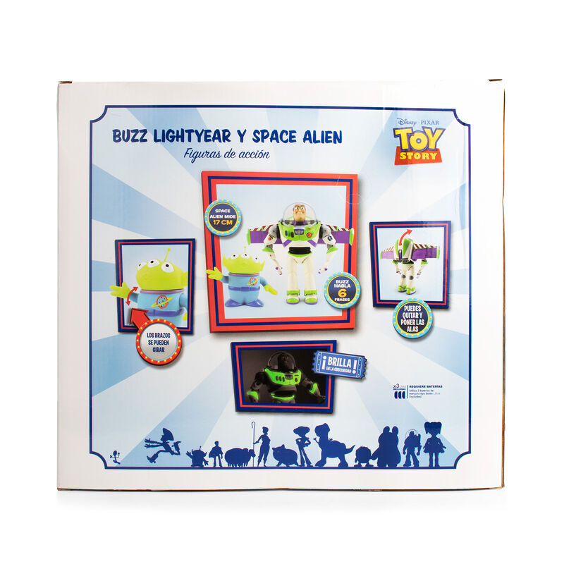 Figuras De Acci&oacute;n Buzz Lightyear Y Un Alien Toy... image number null