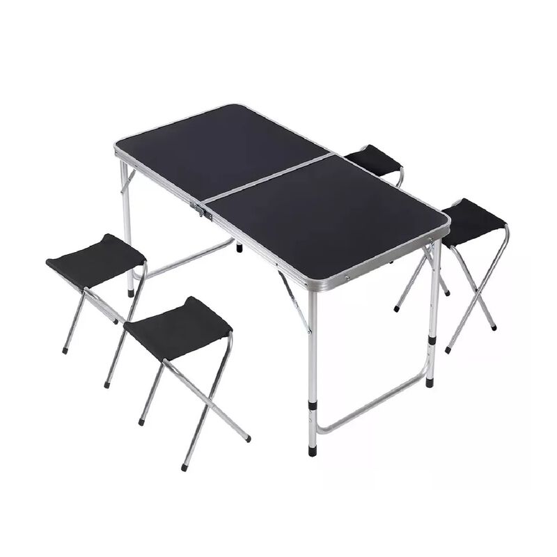 Mesa Plegable Tipo Portafolio 4 Bancos Para Jar... image number null