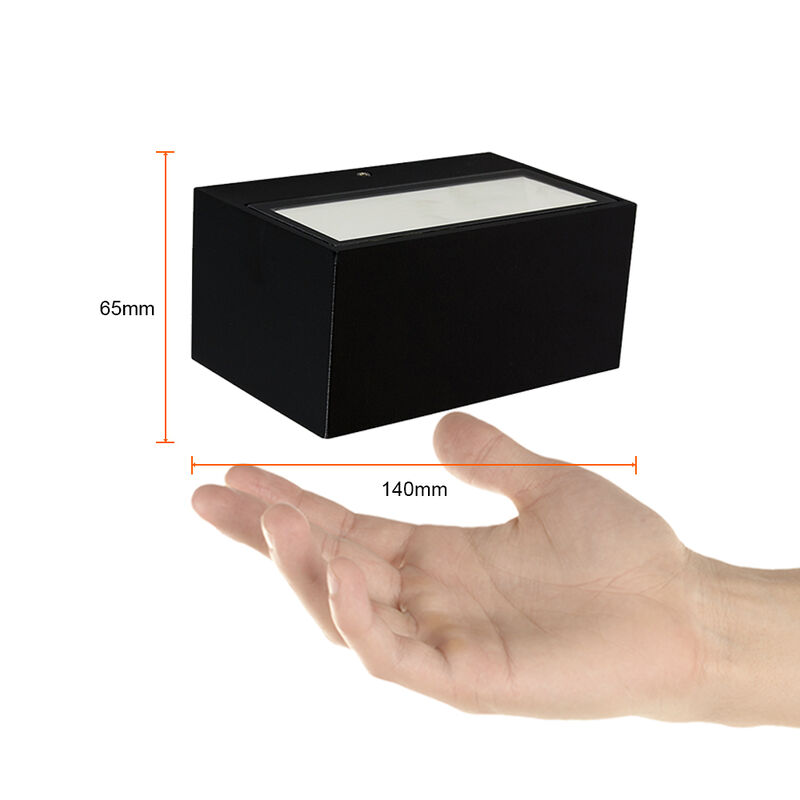 Lampara Muro Led Exterior Negro 9w Luz Blanca N... image number null