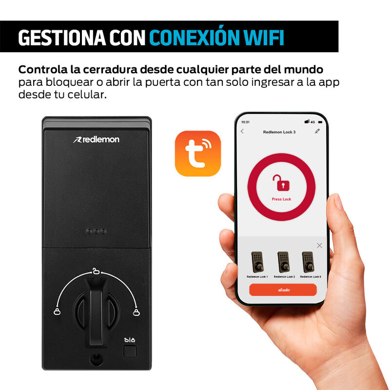 Cerradura Inteligente para Exterior 3 en 1: App... image number null