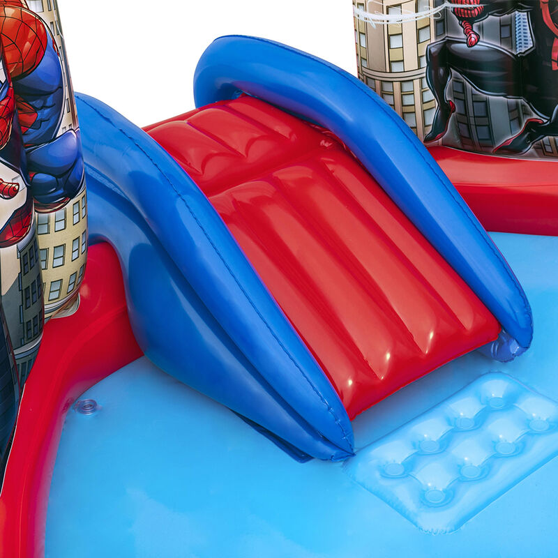 Aberca Inflable Spiderman Con Resbaladilla Best... image number null