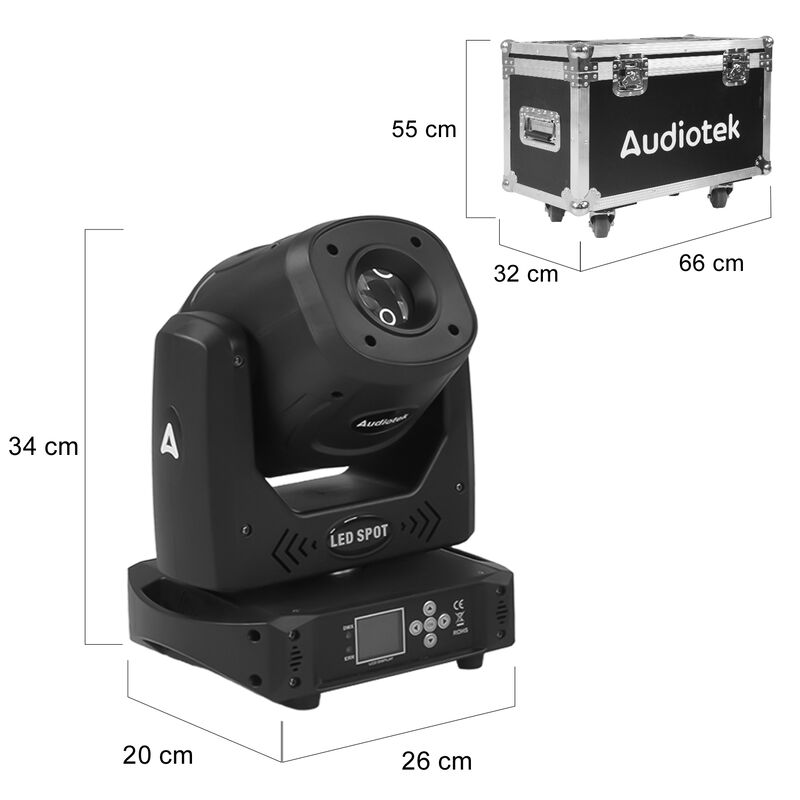 Kit 2 Cabezas Móviles Beam 7r Robóticas 150w + ... image number null