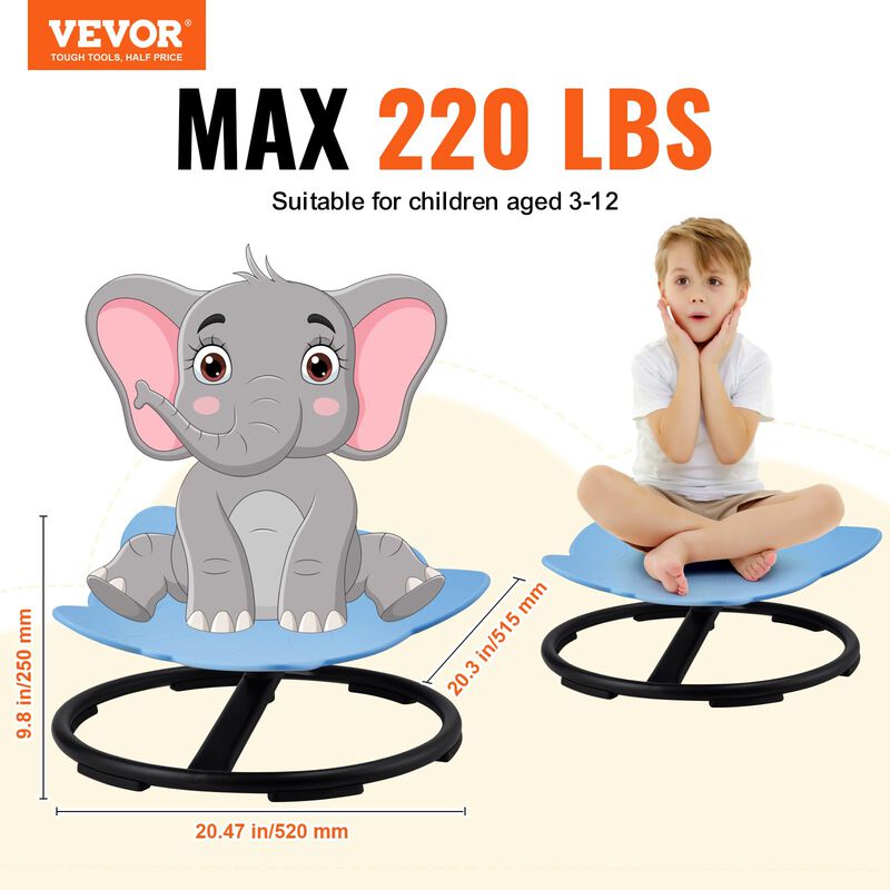 Silla Giratoria Vevor Elephant Kids De 100 Kg D... image number null