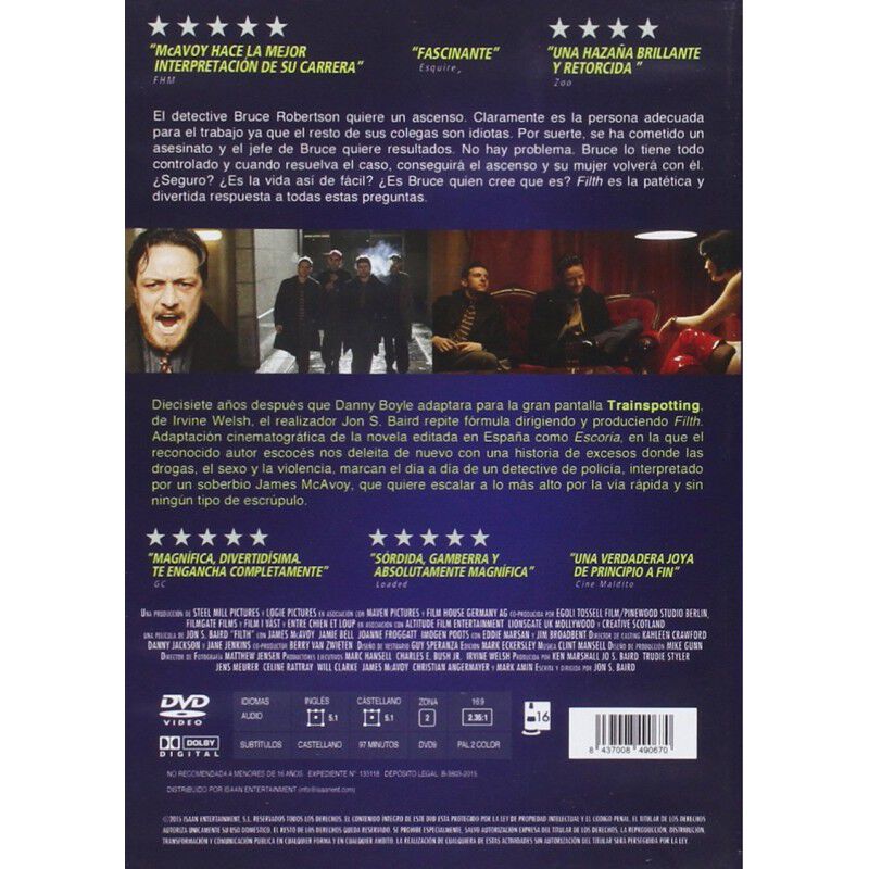 Filth, el Sucio [DVD] (2013) Filth (#Filth) image number null