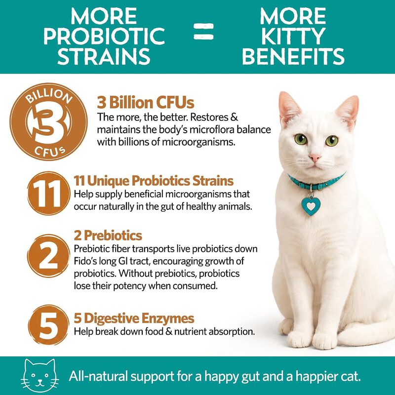 Probi&oacute;ticos Para Gatos Meowbiotics Pack Variado... image number null