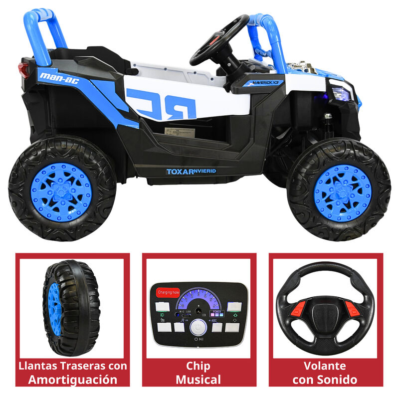 Montable Electrico para Ni&ntilde;os Mini 4x4 Bluetoot... image number null