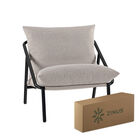 Zinus | Silla De Metal Zinus Ada Con Cojines De Memory Foam Color Beige