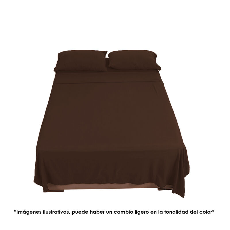 Sabana Wash Matrimonial 190x 245cm Chocolate image number null