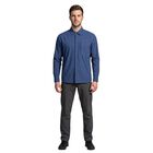 Atlo Camisa Lisa Manga Larga Blue Para Hombre