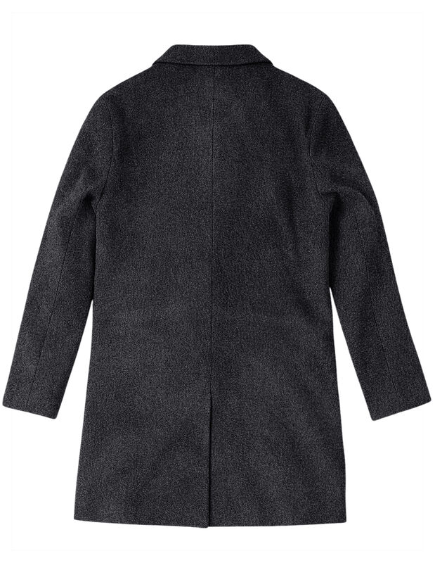 Abrigo Largo Hombre Gamuza Premium Gris Obscuro... image number null