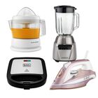 Combo Black And Decker con Plancha, Licuadora, Exprimidor y Sandwichera