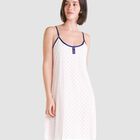 Camis&oacute;n Corto con Tirantes y Topitos Marino