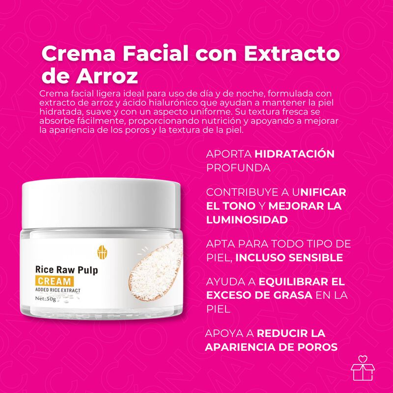 Set de 3 Cremas de Extracto Arroz Bioaqua &Aacute;cido... image number null