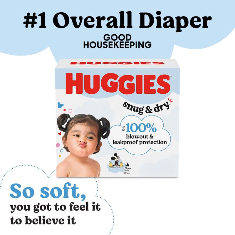 Pa&ntilde;ales Huggies Snug & Dry Talla 8 Paquete De 4... image number null