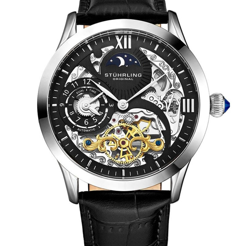 Reloj Stuhrling para hombre autom&aacute;tico skeleton... image number null