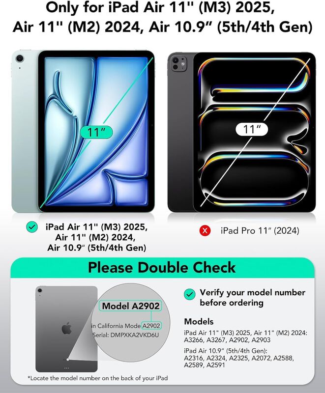 Funda Para Ipad Air 11 Esr M3/m2 (2025/2024), A... image number null