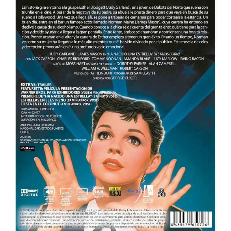 Ha Nacido Una Estrella [blu-ray] (1954) A Star ... image number null