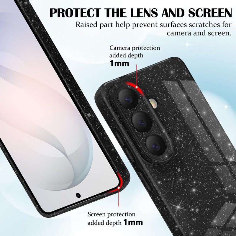 Funda Newseego Galaxy S26 con Purpurina Negra image number null