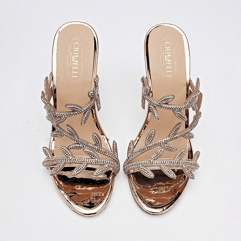 Crivelli zapatilla abierta para mujer dorado ro... image number null