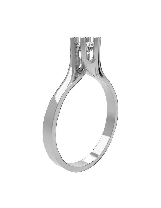 Anillo de Compromiso de 14K con Circonia Talla ... image number null