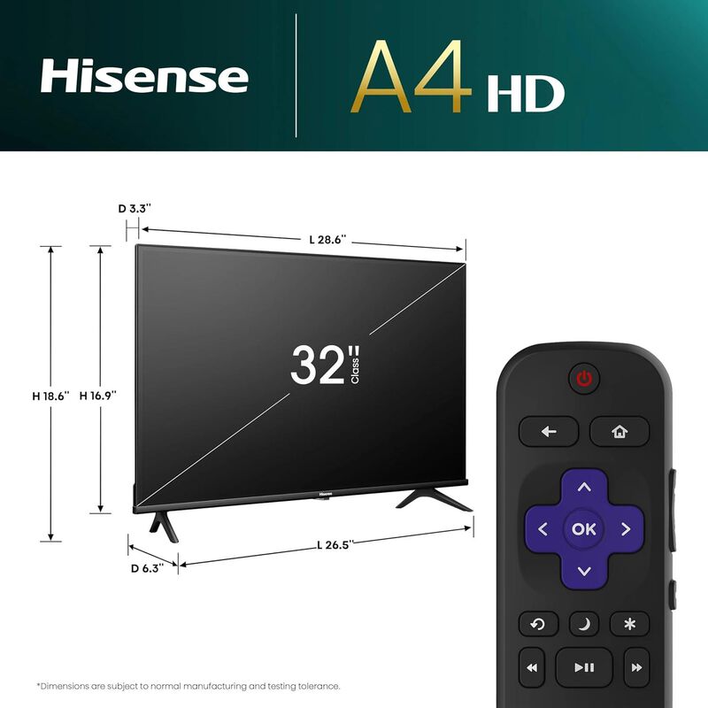 Pantalla Hisense 32a4 32 Pulgadas Roku Smart Tv... image number null