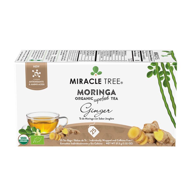 T&eacute; Miracle Tree De Moringa Y Jengibre - 25 Bols... image number null