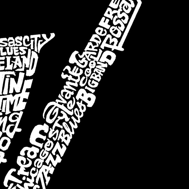 Camiseta Word Art Para Ni&ntilde;a - Saxof&oacute;n - Morado image number null