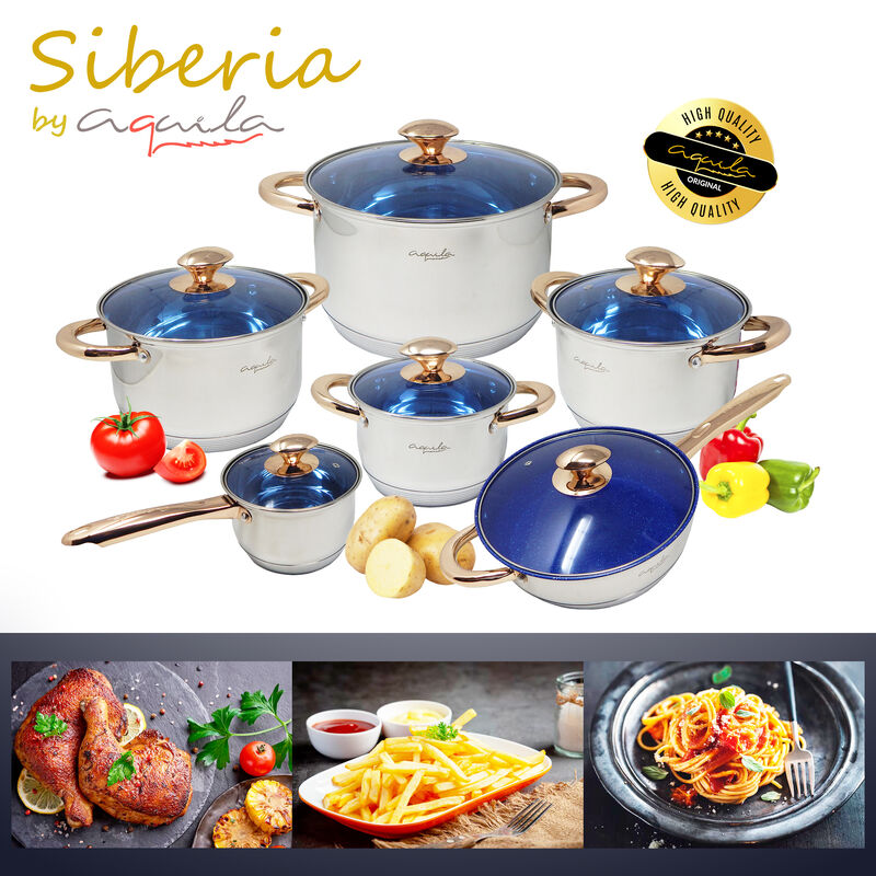 Batería de Cocina Siberia Acero Inoxidable 12 P... image number null