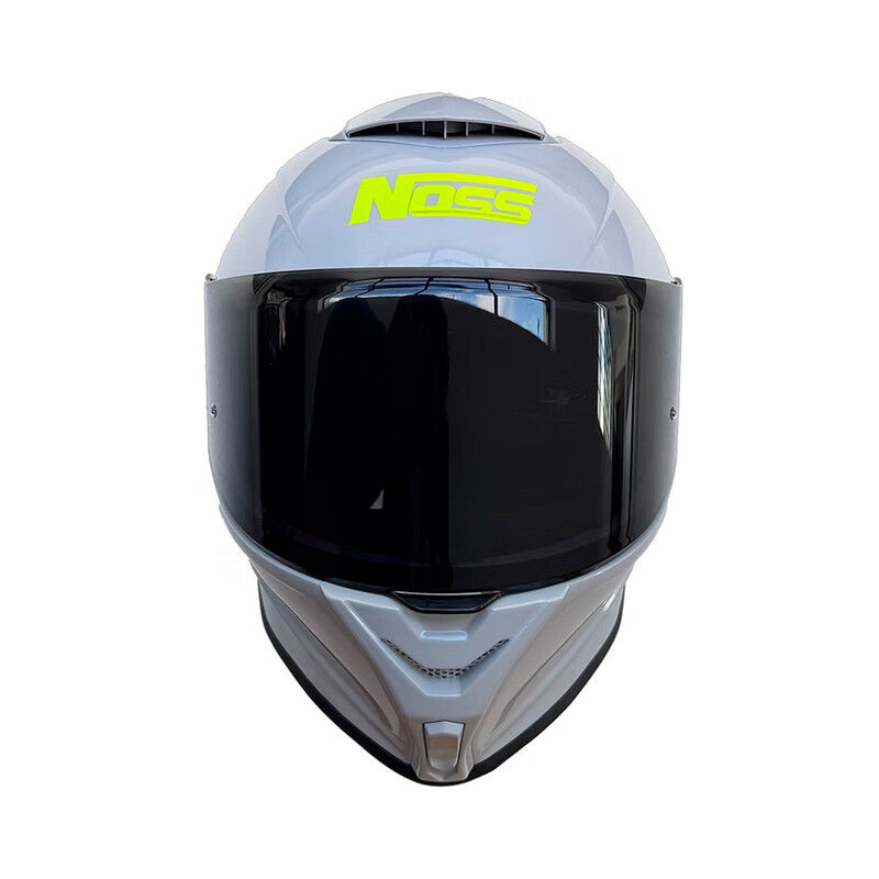 Casco Noss Ns-801p Cerrado S&oacute;lido Gris Glossy L image number null