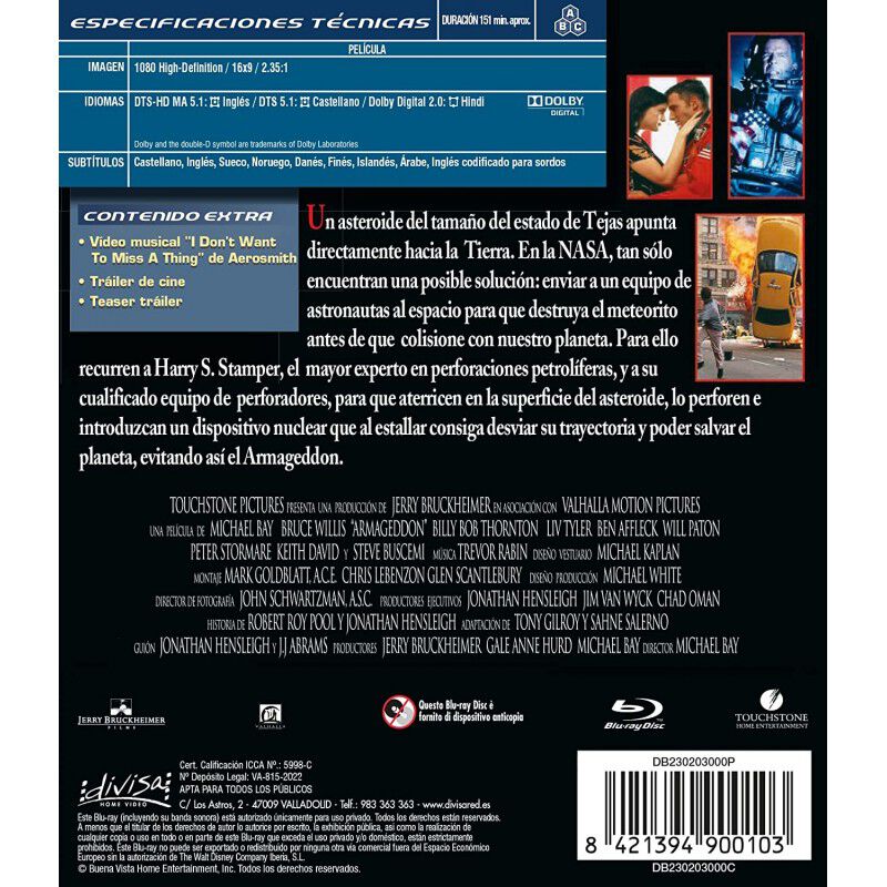 Armageddon (Blu-ray) [Blu-ray] image number null