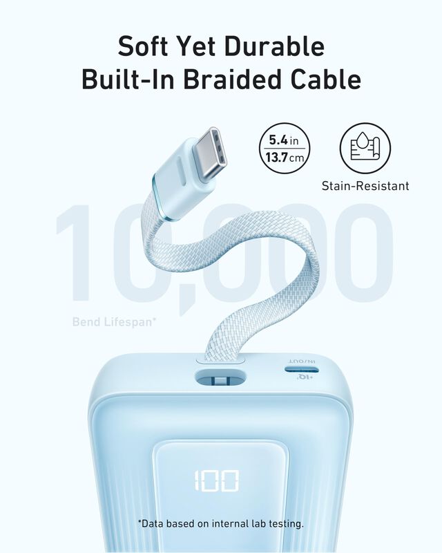 Power Bank Anker Zolo De 10 000 Mah Y 30 W Con ... image number null