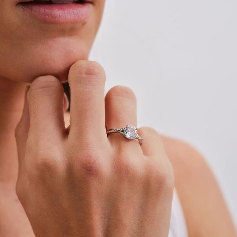 Anillo de Compromiso LuckyLy Maren Acabado bril... image number null