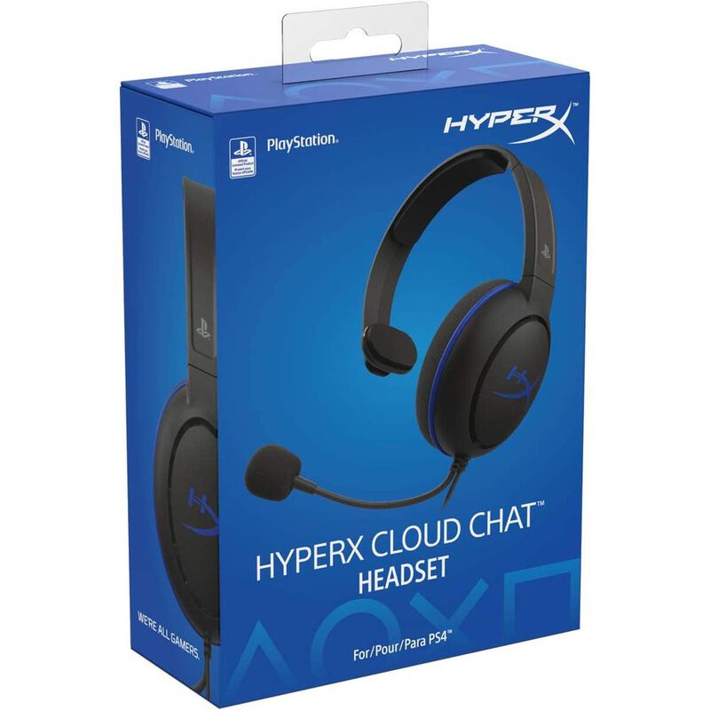 HyperX Cloud Chat Headset (Black-Blue) - PS5-PS... image number null