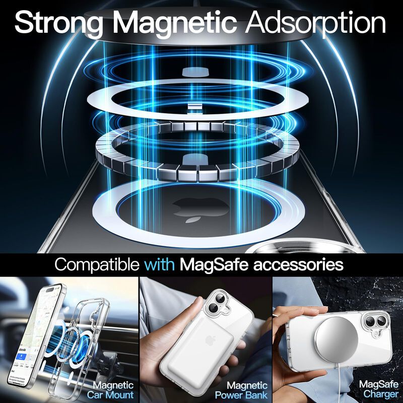 Funda Magn&eacute;tica Transparente para iPhone 16 Plu... image number null