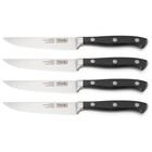 Juego De Cuchillos Para Bistec Viking De 4 Piezas, Acero Inoxidable Negro