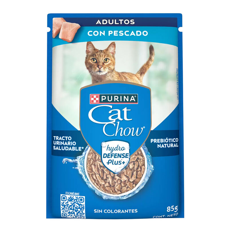 Alimento H&uacute;medo Para Gato Cat Chow Adulto 85gr ... image number null