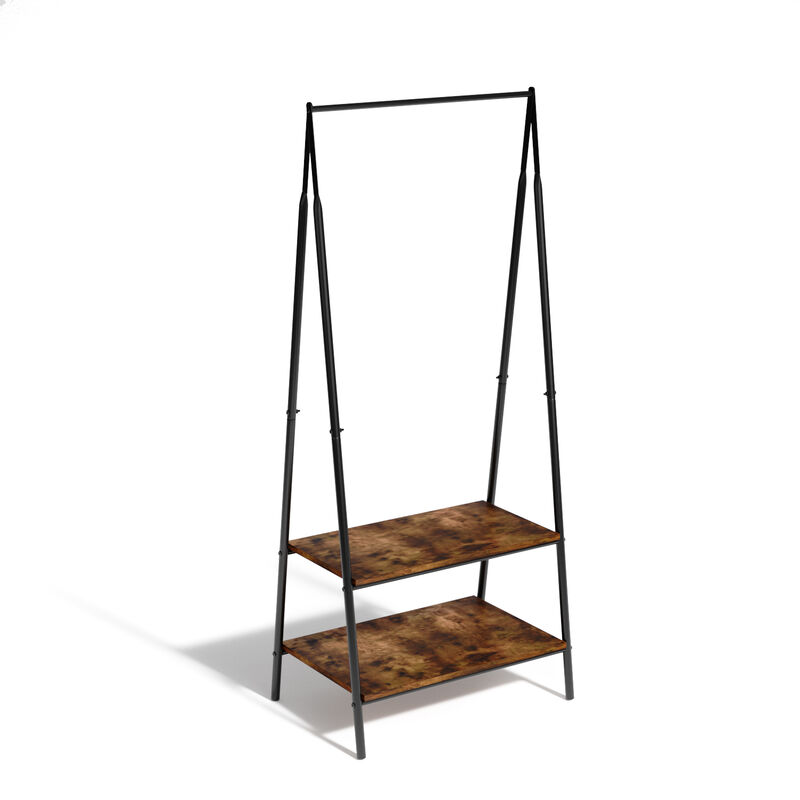 Rack Organizador Ropa Closet Percheros De Mader... image number null