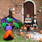 Inflables De Halloween Decoración De La Casa,  en Forma de Bruja 2.10 cm para Patio con Luces LED para Fiestas
