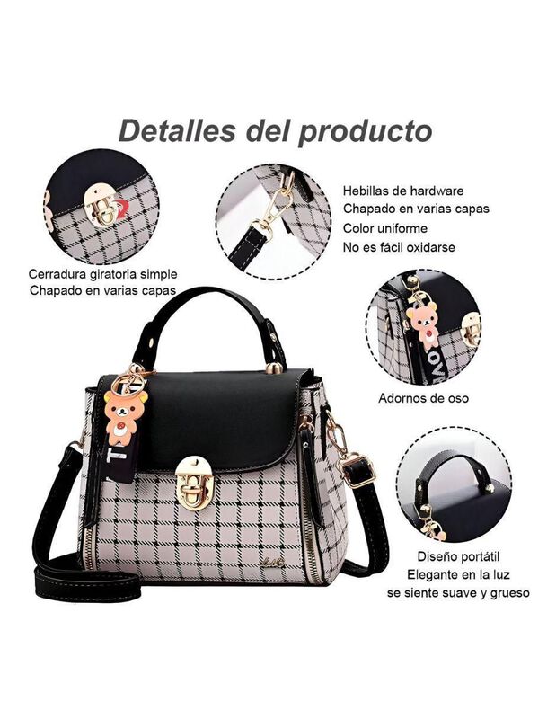 Bolsa Crossbody Pink Brule De Cuero Para Mujer image number null