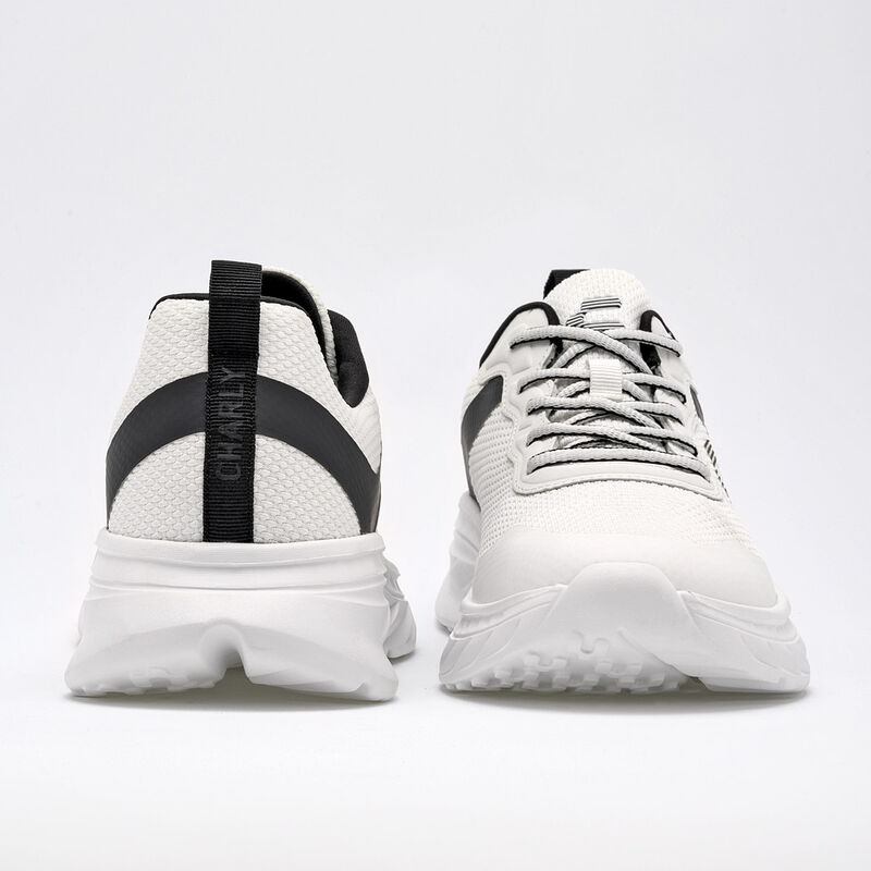 Charly Tenis deportivo para hombre blanco negro image number null