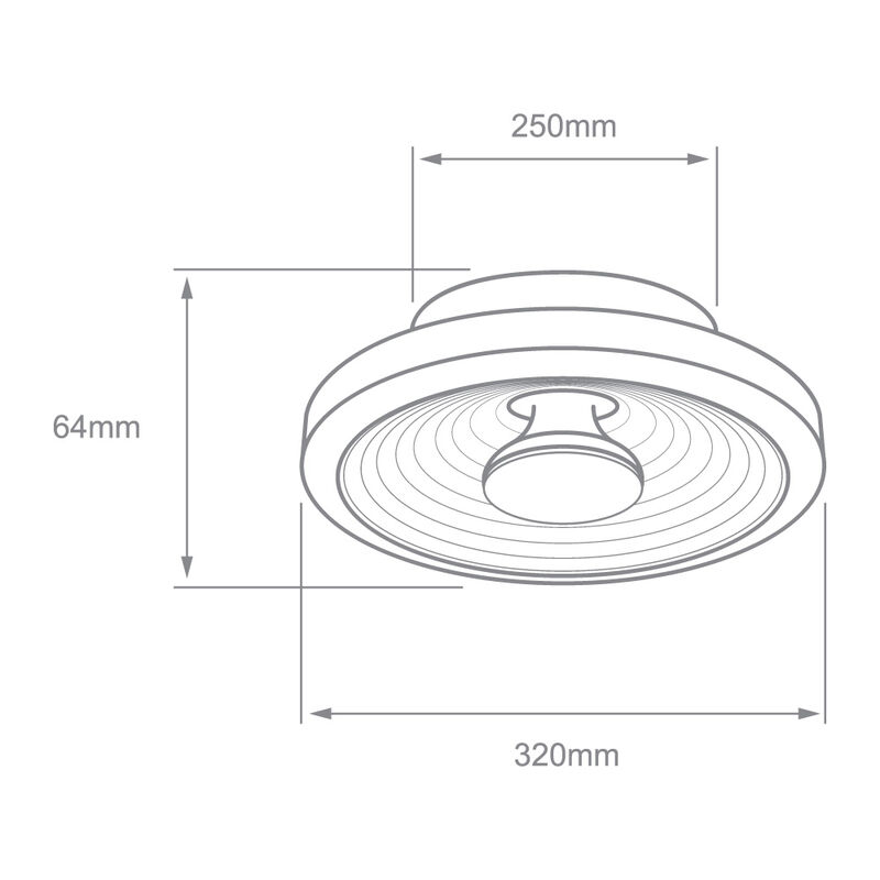 Lámpara Plafón LED Techo 18 W, Luz Blanca Ajust... image number null