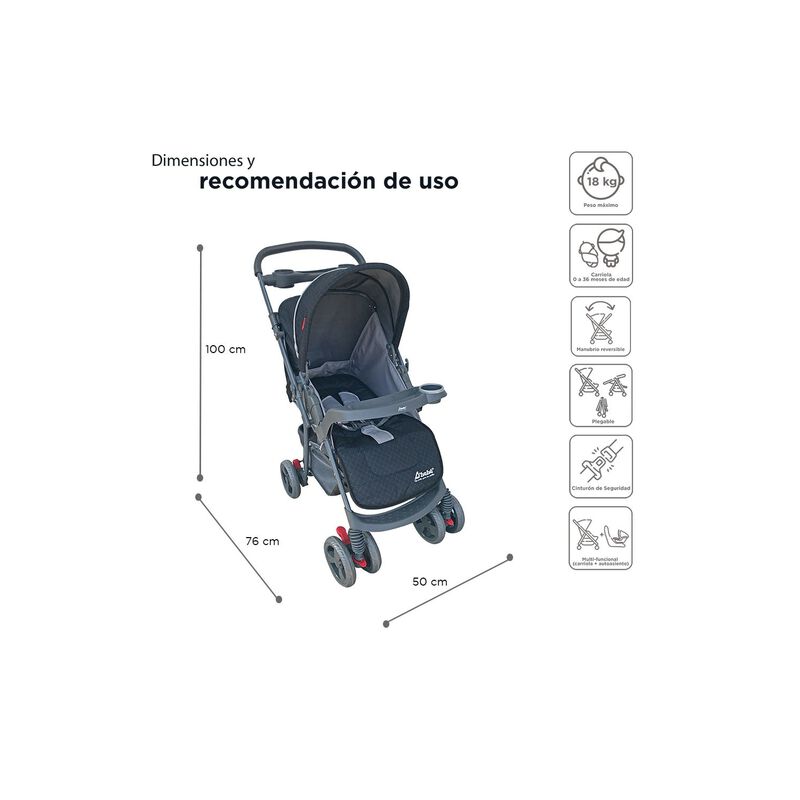Carriola Travel System D'beb&eacute; Star Reversible C... image number null