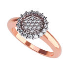 Anillo de Compromiso en Oro Rosa 10K con Circonia -  Talla:7/ FJ687-10R-CZ-7