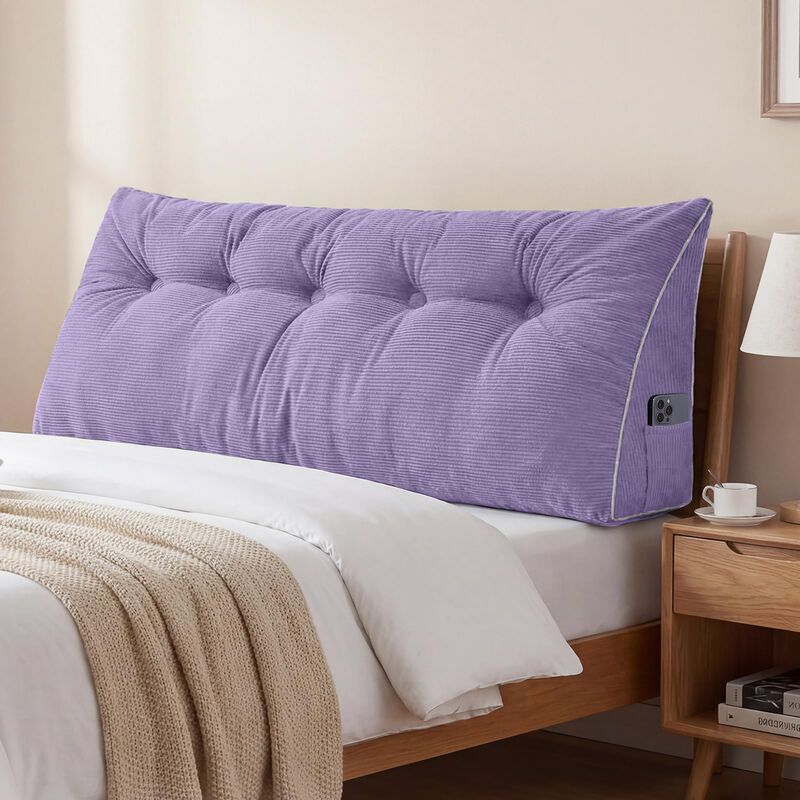 Almohada De Cabecera Sasttie 150x51x25 Cm P&uacute;rpu... image number null