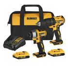 Combo Taladro Percutor 1/2 + Atornillador Impacto Dck276d2-b3 DeWalt 20v