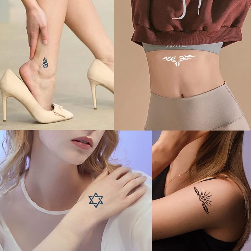 Plantillas De Tatuaje Tiebeauty 20 Hojas Reutil... image number null