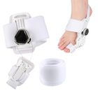 Corrector de Juanetes Ortop&eacute;dico Nocturno con F&eacute;rula Ajustable para Hallux Valgus | Alivio Dolor Pie y Dedo Gordo | Dise&ntilde;o Ambidiestro, 3 Fases de Correcci&oacute;n | 1 Pieza | Gris, Negro, Blanco