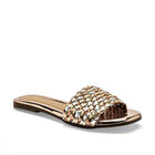 Sexy Girl sandalia piso para mujer dorado multicolor cod 140814-E