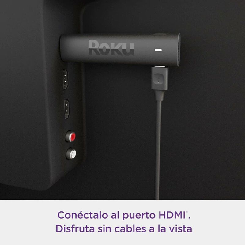 Roku Streaming Stick Plus 4K 2025 Negro 8296100... image number null