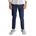 Duc Denim - Pantalón de Hombre bi-stretch antiarrugas Thomas the Traveler - Navy (Azul Marino)